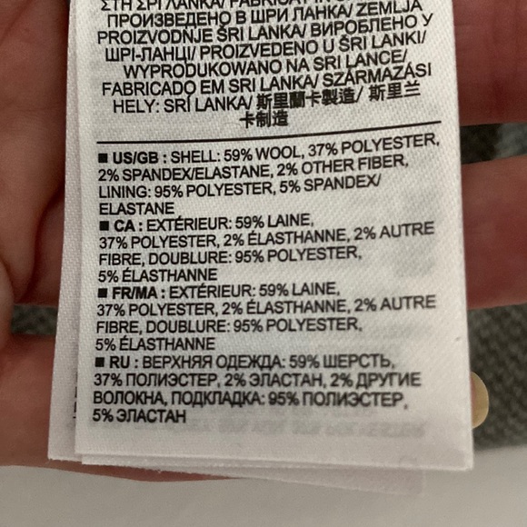 Banana Republic Wool blend Warm Lined Straight Leg trouser Soft Gray - Picture 8 of 14